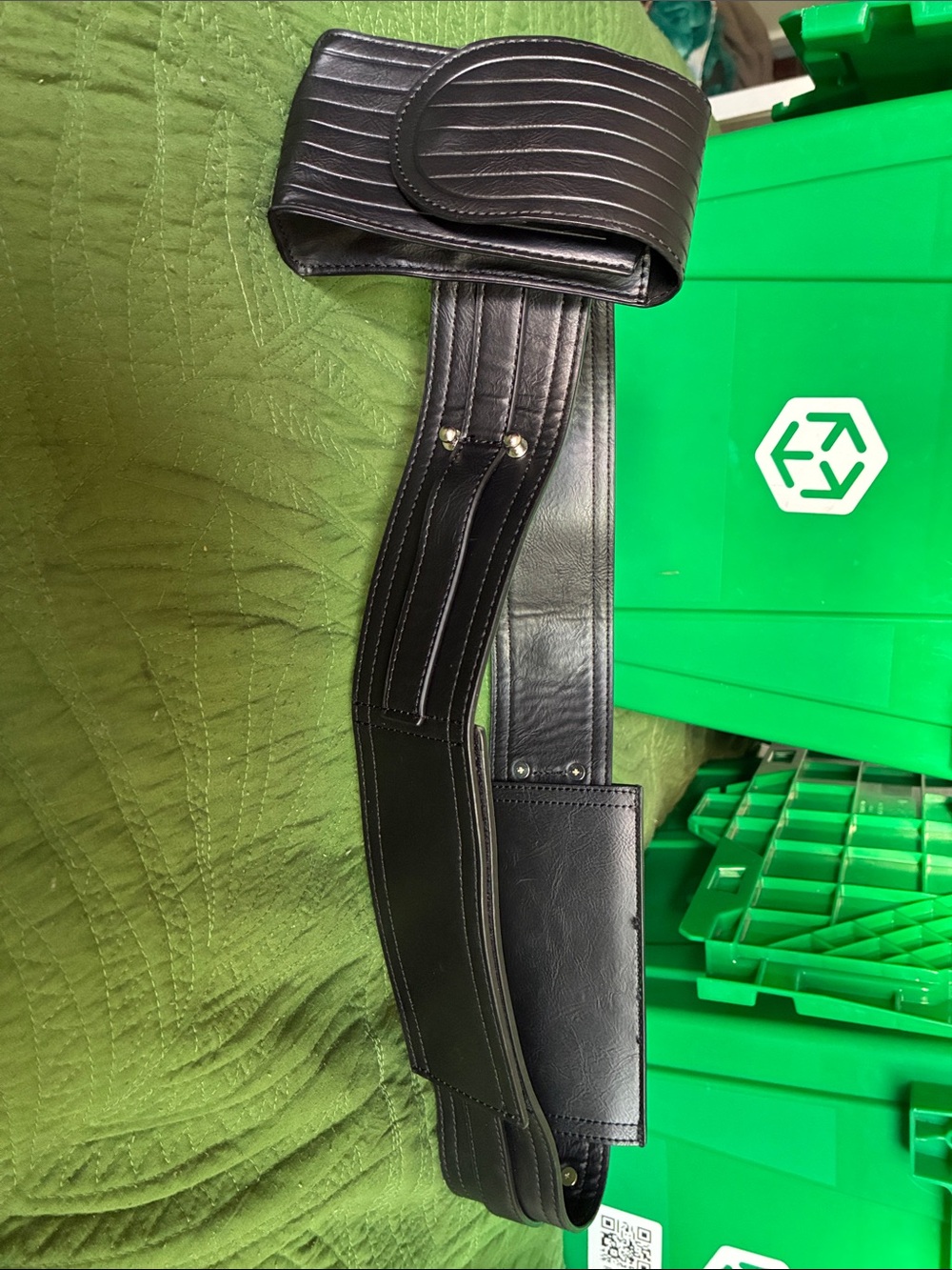 Star Wars Galaxy Edge Men's Black Leather Waist Belt Bag Strap